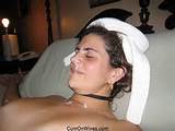 Real hot amateur MILFs getting thick facials