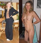 Dressed-undressed amateur wife