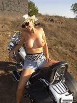 Wife Tits Eposed Boobs Big Bike Milf