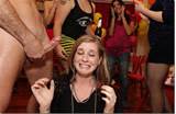 amateur milf gets a facial from male stripper at party