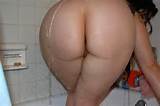 Wet MILF Butt Bathtub Nude Female Photo
