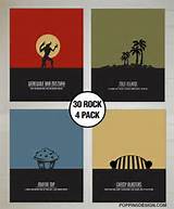 30 ROCK 4 pack Art Werewolf Bar Mitzvah, MILF Island, Muffin Top and ...